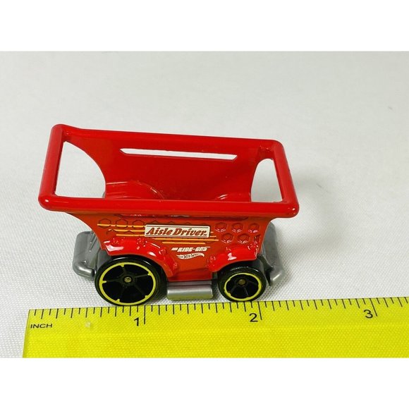Hot Wheels AISIE DRIVER Red Shopping Cart DTX21 Diecast Loose Push A Long Toy - Picture 9 of 10